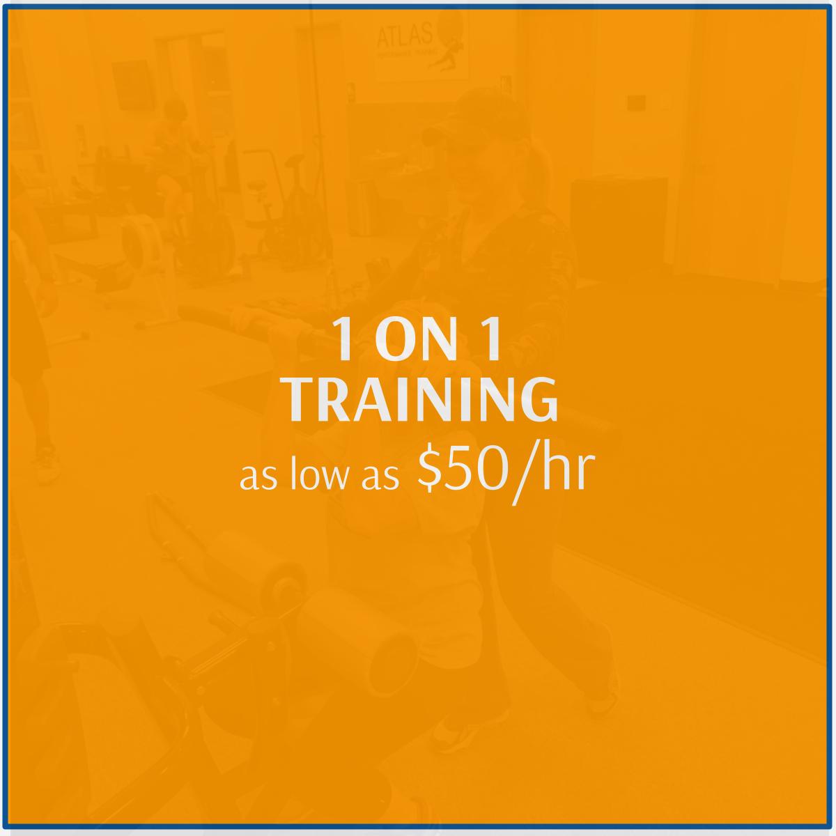 1 on 1 personal fitness training low price